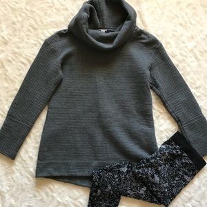 Gray cowl neck sweatshirt size M